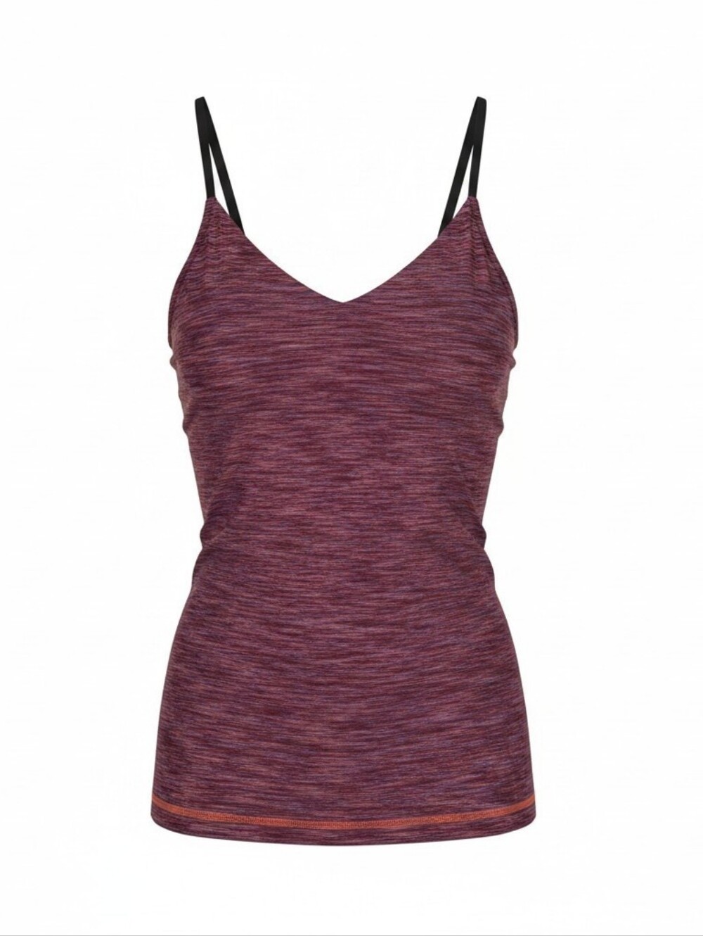 Lululemon Women's Marled Plum V-Neck Tank Top Size 6 Athletic Wear